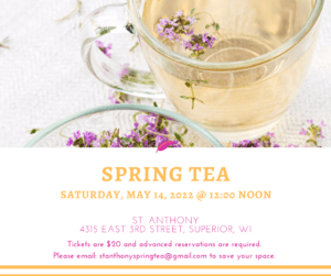 St. Anthony Spring Tea