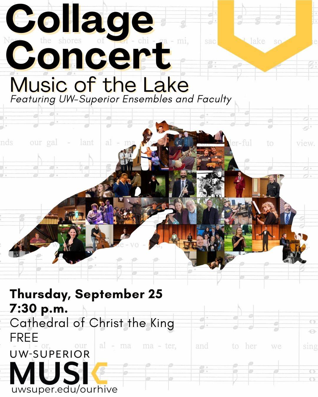 UW-Superior Music Collage Concert
September 25 at 7:30 pm at the Cathedral of Christ the King